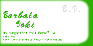 borbala voki business card